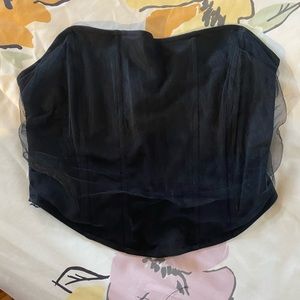 Black corset top